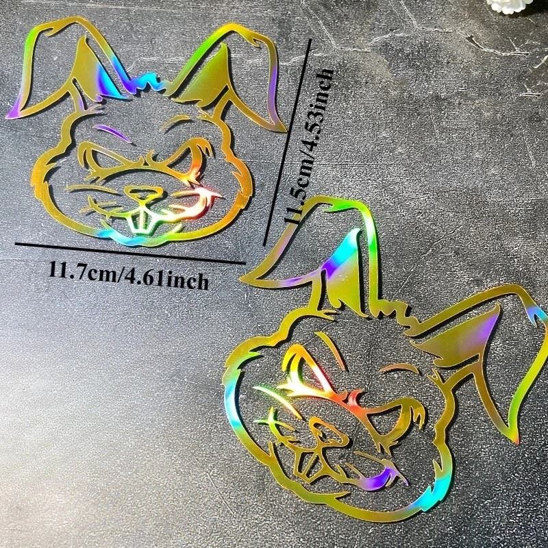 Evil Rabbit Laser Motorcycle Sticker Waterproof suppliers