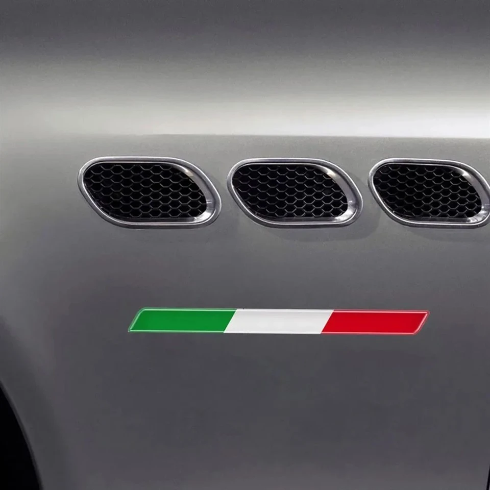 Italian Tricolor Flag Epoxy Decorative Stick