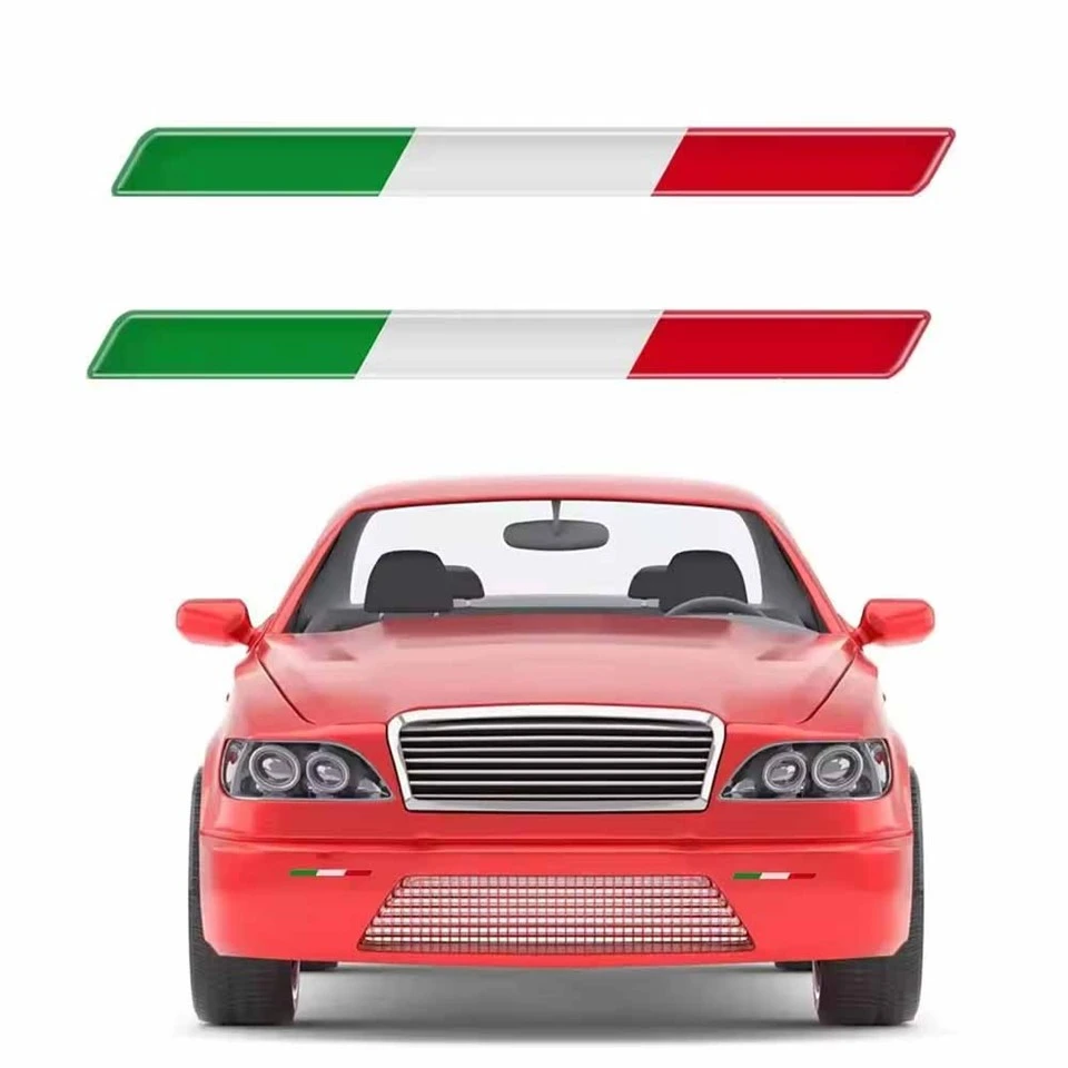 Italian Tricolor Flag Epoxy Decorative Stick