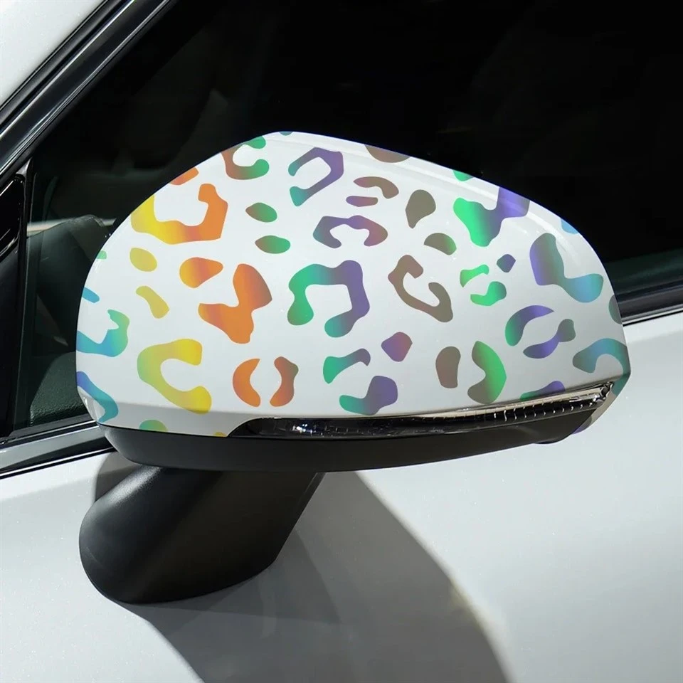 Leopard Print Vinyl Sticker For Rear View Mirror best