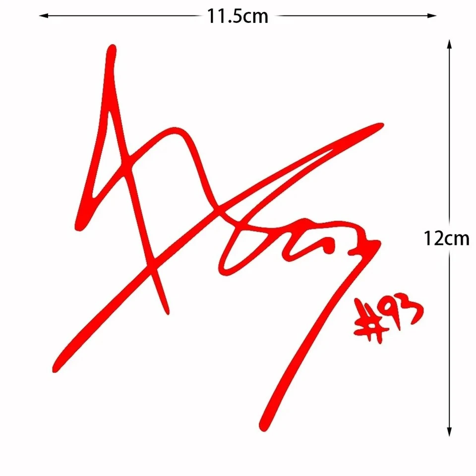 MOTO GP Racer #93 Signature Stickers suppliers