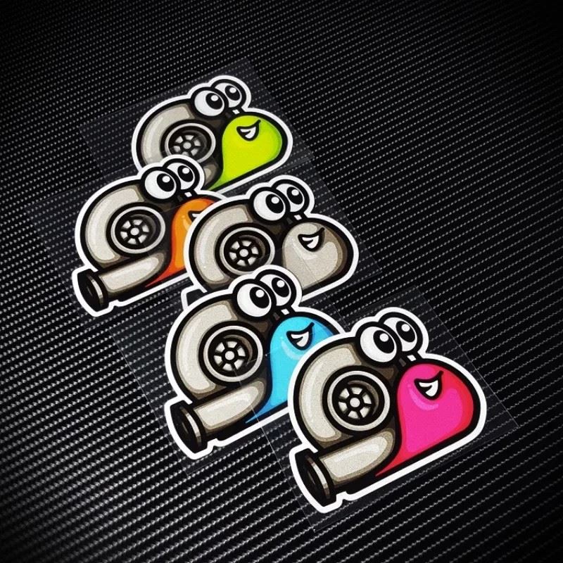 Motocross Stickers Snail Turbo Anime Funny Decal factory