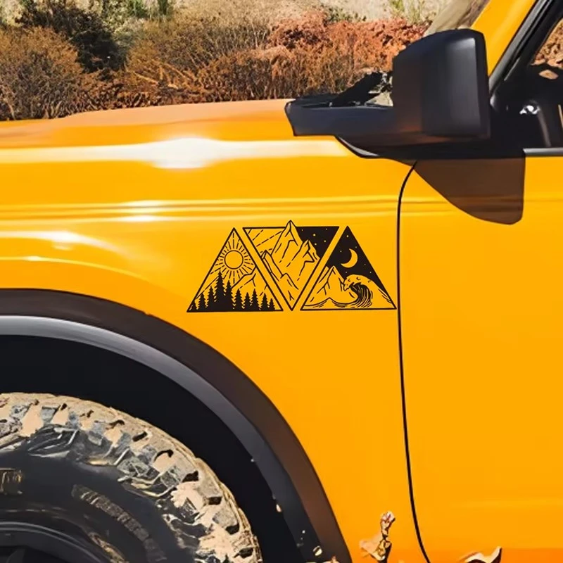 Ocean Mountain Decals For Camper Van