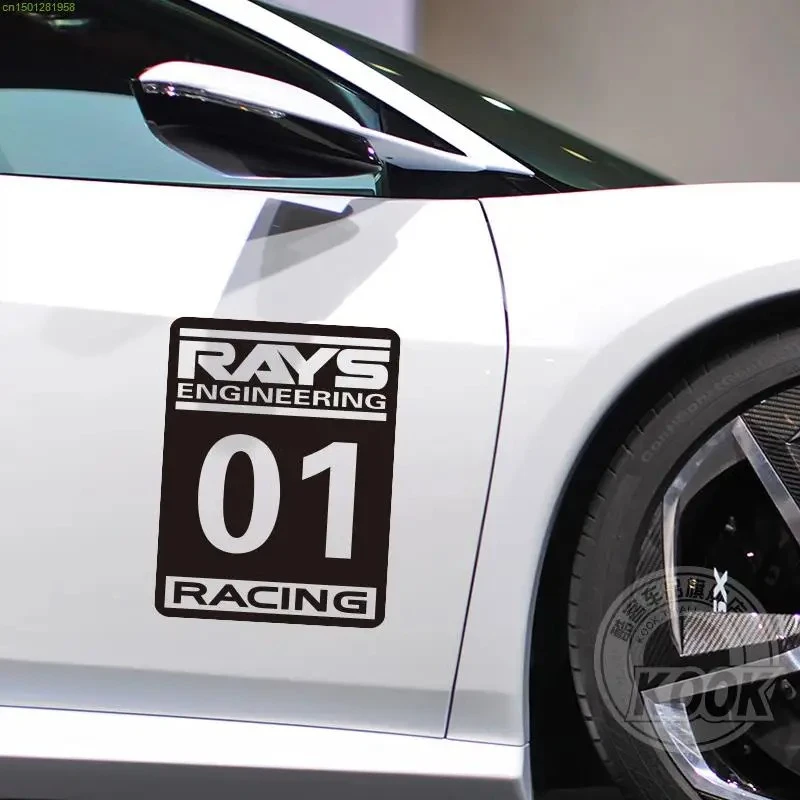 Rays No.1 Racing Car Sticker ملصقات للباب