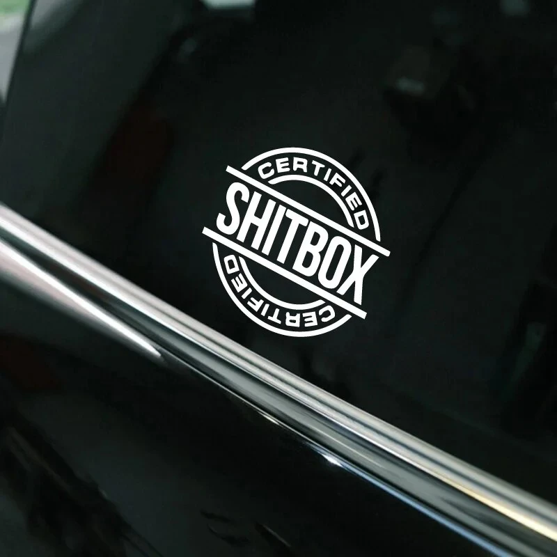 ملصق سيارات SHITBOX معتمد