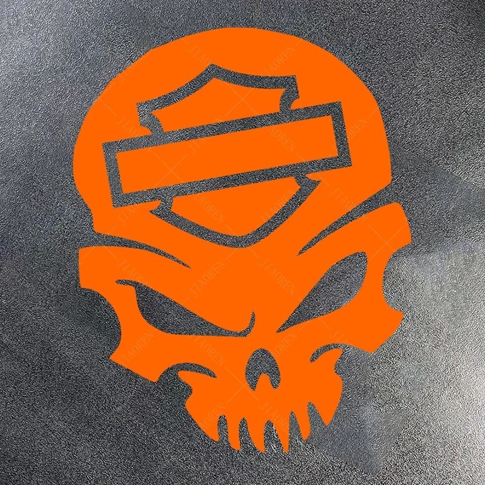 Skull Pattern Vinyl Motorcycle Sticker