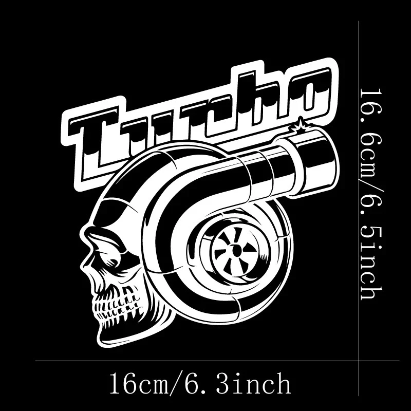 SKULL TURBO Car Stickers Vinyl Decals suppliers