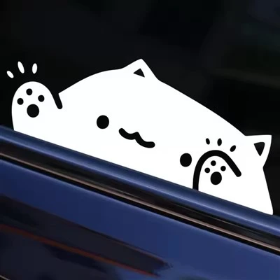 ملصق سيارة لطيف بالليزر ملون