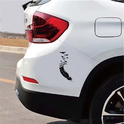 Doordash Funny Bird Feather Car Sticers