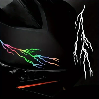 ثلاثية الأبعاد التأثير الصاعقة ملصق Scooter DIY