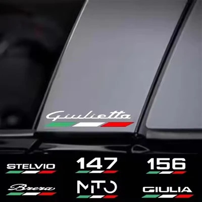 4pcs ملصق جسم السيارة ل Alfa Romeo