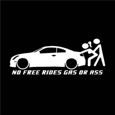 الحمار أو الغاز Jdm نافذة السيارة ملصق مائي