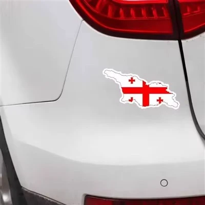 ملصق خريطة علم جورجيا