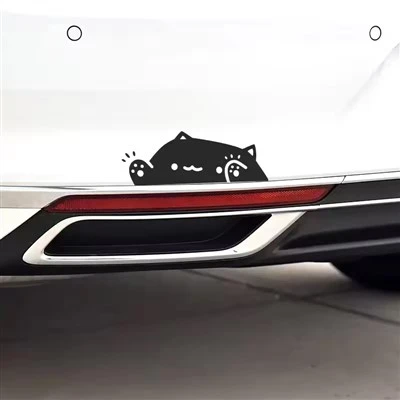 ملصق سيارة على شكل قطة