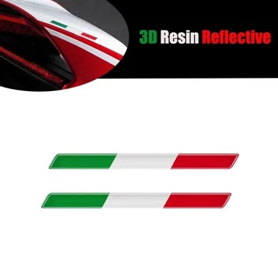 العلم الإيطالي الإيبوكسي ديكور للمرآة الخلفية