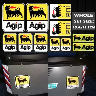 ملصقات الدراجات النارية Agip eni زيت للدراجات النارية