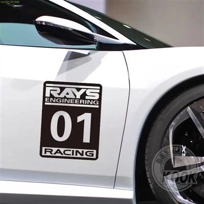 Rays No.1 Racing Car Sticker ملصقات للباب