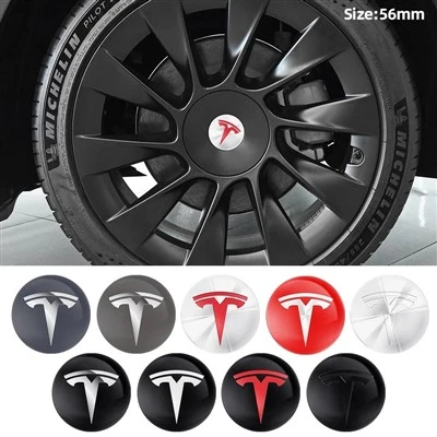 Tesla 56mm Car Wheel Center Emblem