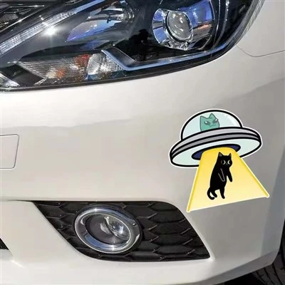 UFO اصطياد شارات مقاوم للماء في فينيل القطة