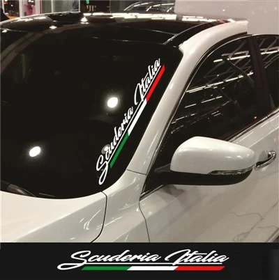 ملصق الزجاج الأمامي لـ Fiat 500 Abarth Alfa Romeo