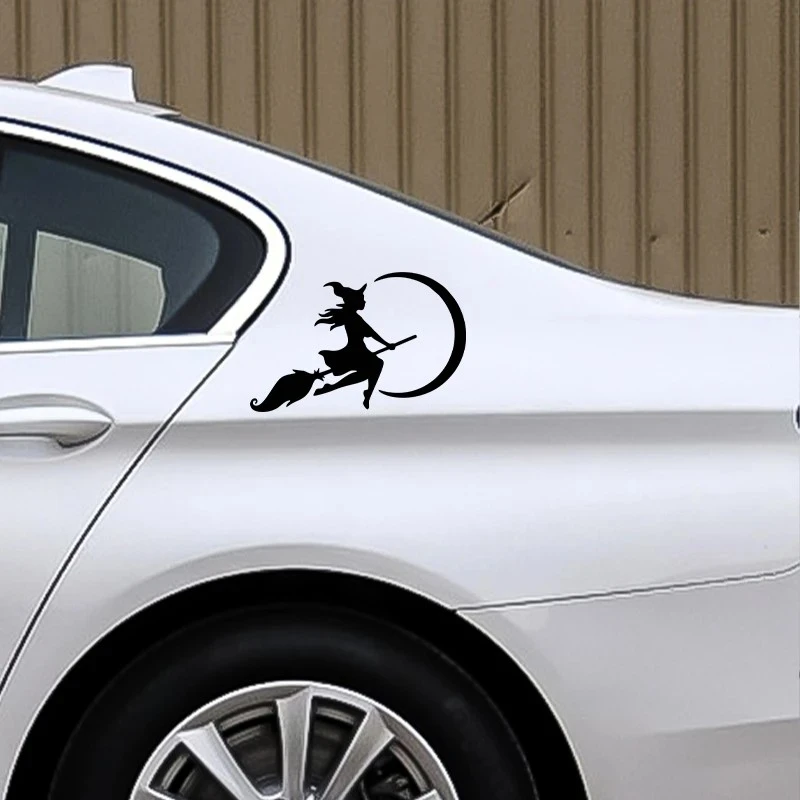 The Witch Flying To The Moon Sticker factory