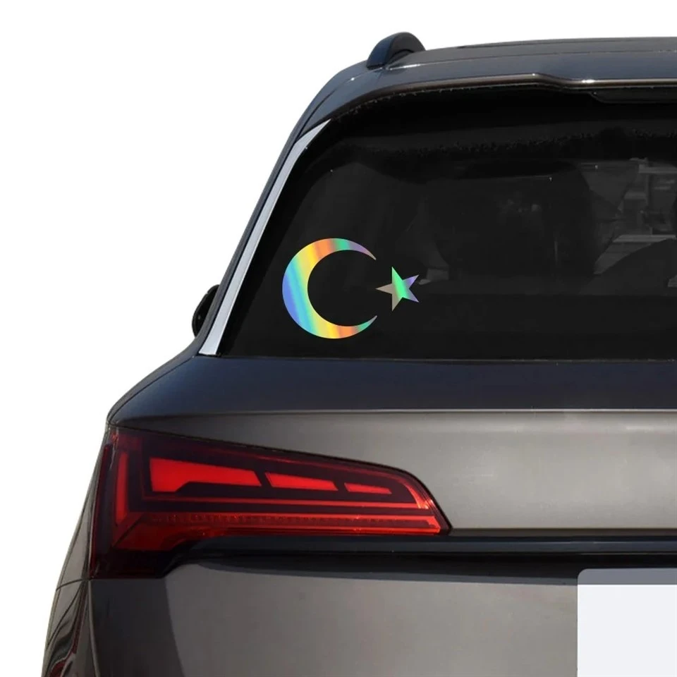 Turkish Flag Moon And Stars Car Sticker