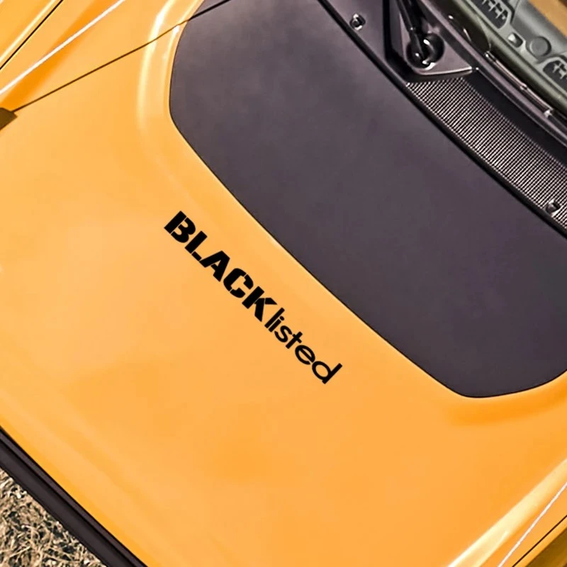 Waterproof Car Sticker Vinyl Reflective Black Listed